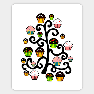 Cupcake Tree Magnet